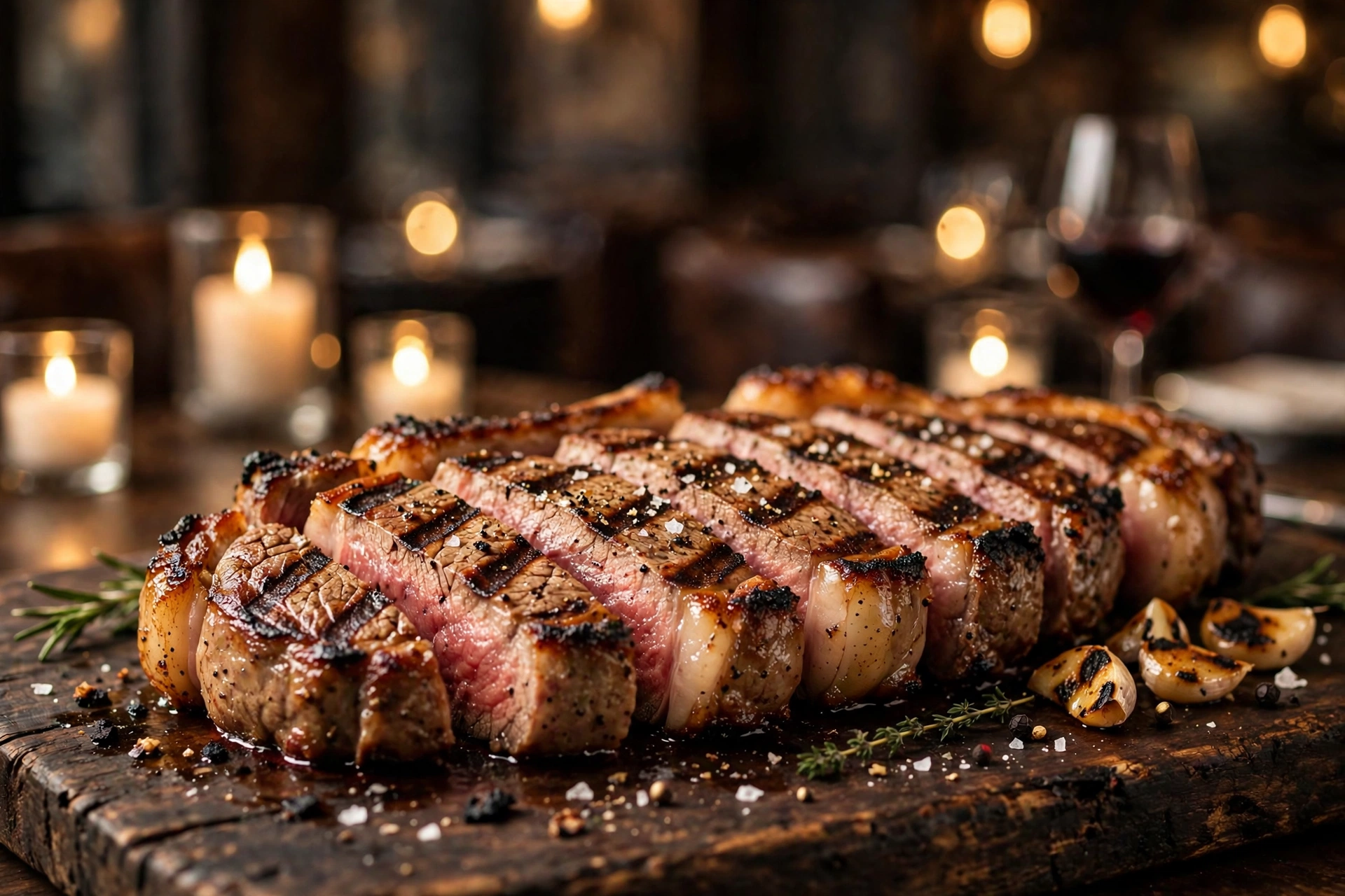 Oak-fired steak